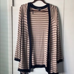 Tan and black cardigan